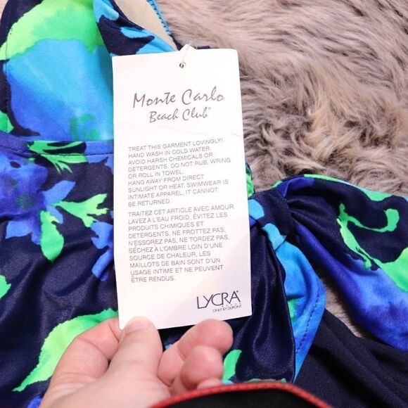 Vintage 90s Floral One Piece Swimsuit - Picture 6 of 9